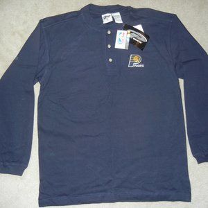 Indiana Pacers NWT Med Long Sleeve Shirt Basketball Official PRO EDGE NBA 1999